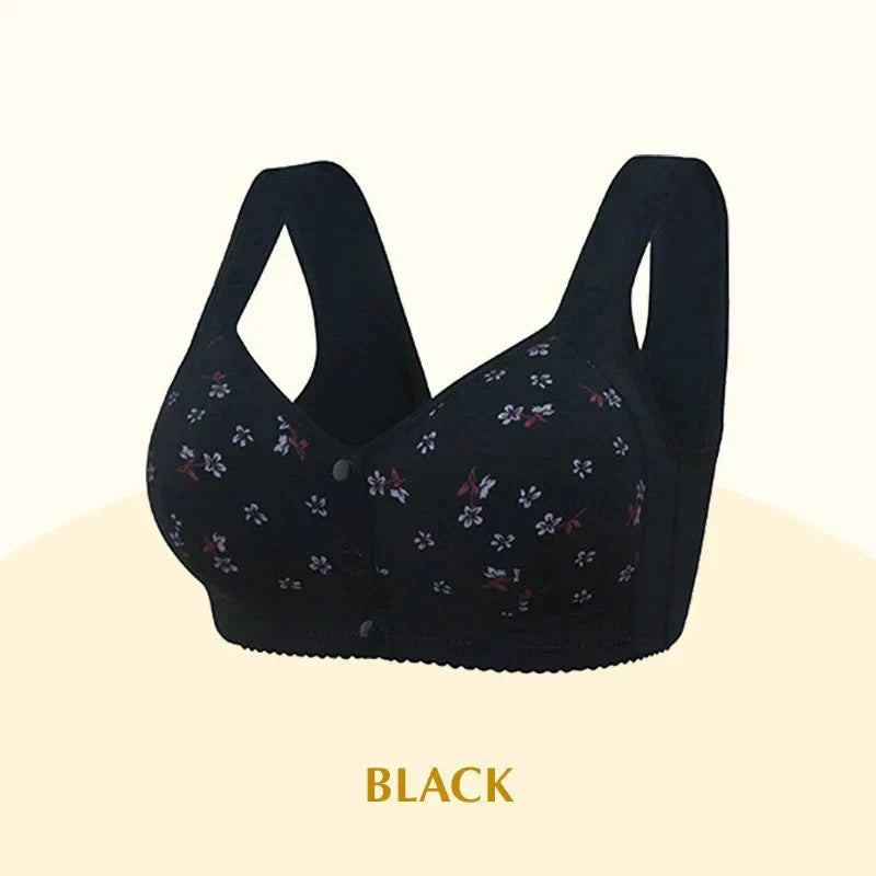 2025 New Anti Sagging Front Open Cooling Cotton Bra.