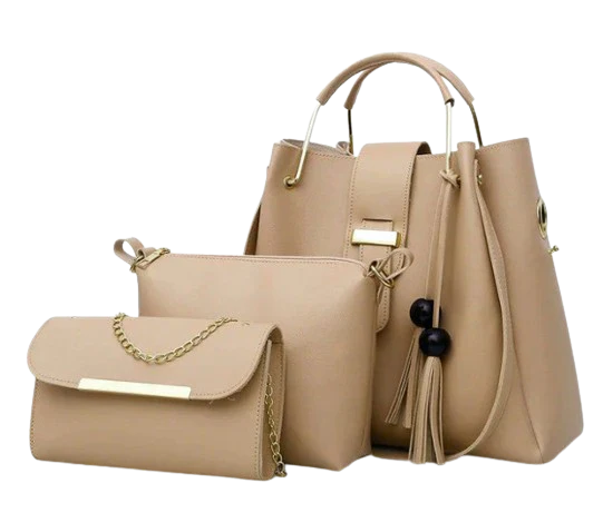 Luxury PU Leather Ladies Handbags Set – 3-Piece Crossbody & Shoulder Bags