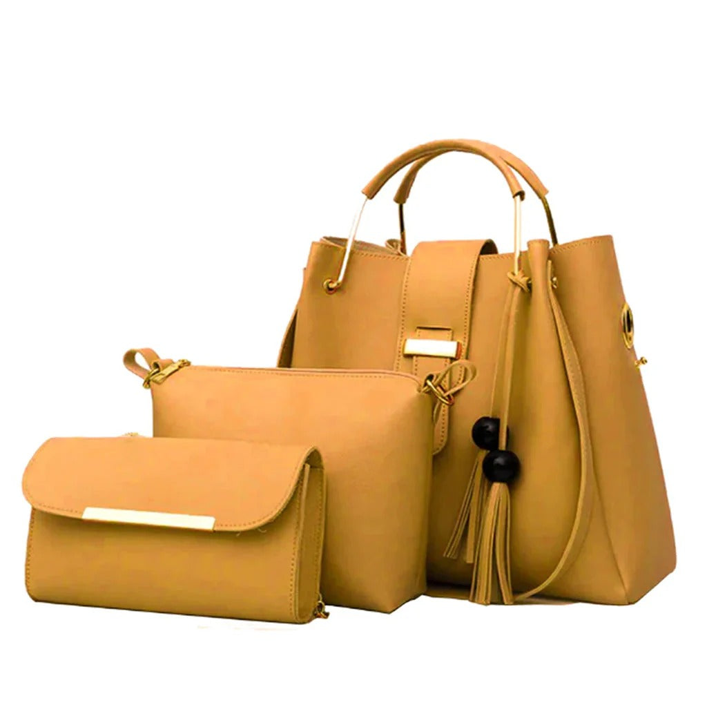 Luxury PU Leather Ladies Handbags Set – 3-Piece Crossbody & Shoulder Bags
